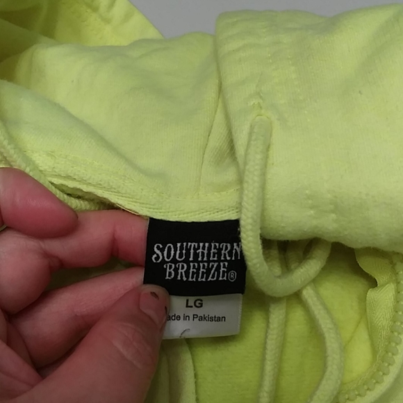 Bright Yellow Hi visibility sweatshirt hoodie - Picture 6 of 8